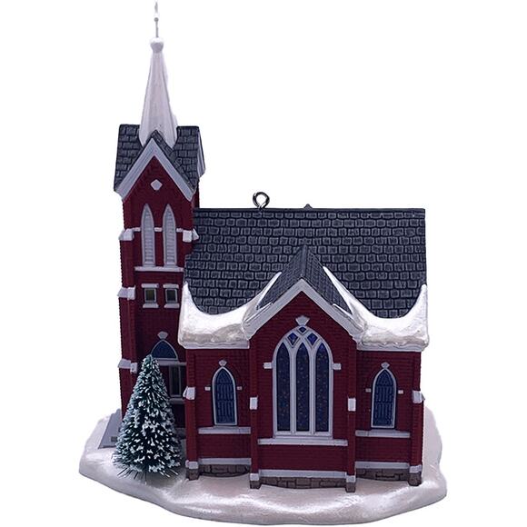 Hallmark Keepsake 2005 Candlelight Services #8 Central Tower Church Ornament - Picture 5 of 8